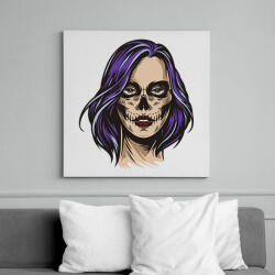 printfashion Halloween boszi - Vászonkép - Fehér (6633242)