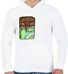 printfashion Csoki - Férfi kapucnis pulóver - Fehér (3993906)