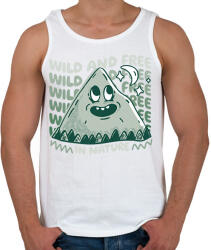 printfashion Wild and free in nature - Férfi atléta - Fehér (15160044)