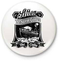 printfashion Vihar után - Kitűző, hűtőmágnes - Fehér (3074307)