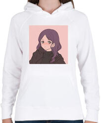 printfashion Anime/Manga karakter - Női kapucnis pulóver - Fehér (14551530)
