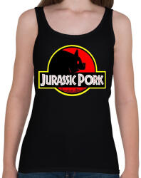 printfashion Jurassic Pork - Női atléta - Fekete (16829172)