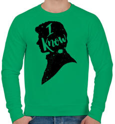 printfashion Tudom. . . - Férfi pulóver - Zöld (585450)
