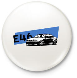 printfashion BMW e46 - Kitűző, hűtőmágnes - Fehér (3078694)