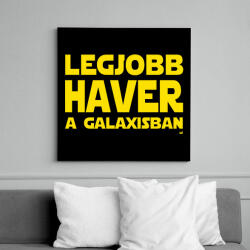 printfashion Legjobb haver a Galaxisban Star Wars - Vászonkép - Fekete (11855360)