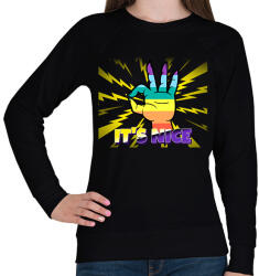 printfashion IT'S NICE - Női pulóver - Fekete (10739782)