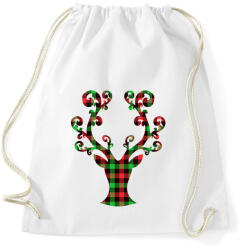 printfashion Rénszarvas - Sportzsák, Tornazsák - Fehér (9546238)