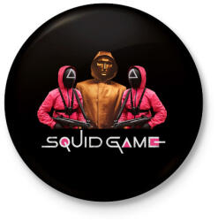 printfashion Squid Game trio - Kitűző, hűtőmágnes - Fekete (5487938)