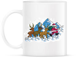 printfashion Télapó immár eljő - Bögre - Fehér (5531112)