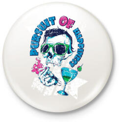 printfashion Boldogság hajszolás - Kitűző, hűtőmágnes - Fehér (4667688)