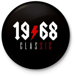 printfashion Rocker születésnap 1968 - Kitűző, hűtőmágnes - Fekete (3095755)