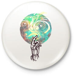 printfashion színek - Kitűző, hűtőmágnes - Fehér (3077074)