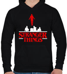 printfashion Stranger Things Max - Férfi kapucnis pulóver - Fekete (7501256)