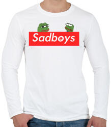 printfashion sadboyís - Férfi hosszú ujjú póló - Fehér (921894)