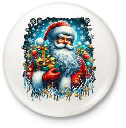 printfashion Télapó - Kitűző, hűtőmágnes - Fehér (14960597)