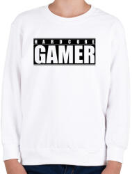 printfashion Hardcore Gamer - Gyerek pulóver - Fehér (1650830)