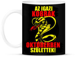 printfashion Októberi Kobra - Bögre - Fekete (6051921)