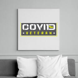 printfashion Covid veteran - Vászonkép - Fehér (6632751)