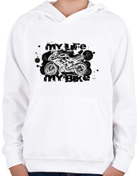 printfashion er622fh - Gyerek kapucnis pulóver - Fehér (2901248)