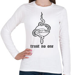 printfashion Trust no one - Női hosszú ujjú póló - Fehér (16758460)