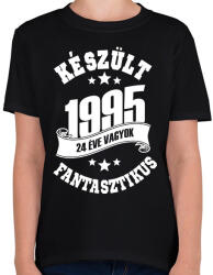 printfashion Születésnap (egyedi évszámmal kérhető) - Gyerek póló - Fekete (1925167)