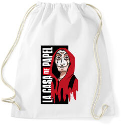 printfashion Casa de papel art - Sportzsák, Tornazsák - Fehér (4648172)