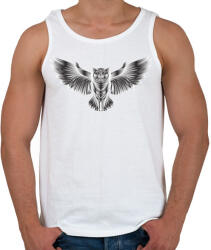 printfashion Bagoly - Férfi atléta - Fehér (5149818)