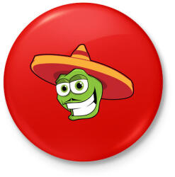 printfashion Mexico - Kitűző, hűtőmágnes - Piros (3108326)