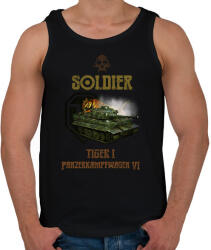 printfashion SOLDIER-TIGER1 - Férfi atléta - Fekete (2162017)