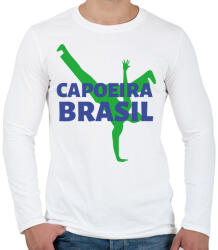 printfashion CAPOEIRA BRASIL - Férfi hosszú ujjú póló - Fehér (9435023)