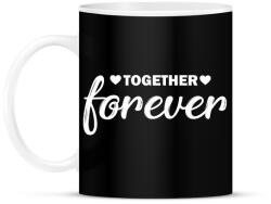 printfashion Forever together - páros 2 - Bögre - Fekete (6069677)