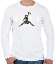 printfashion Arya Air (Camo#2) - Férfi hosszú ujjú póló - Fehér (1538056)