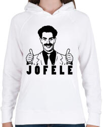 printfashion Borat - Női kapucnis pulóver - Fehér (1932904)