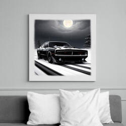 printfashion autó - Vászonkép - Fehér (15164730)