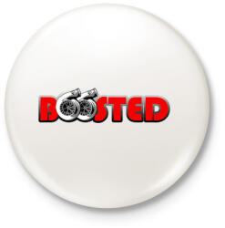 printfashion Boosted - Kitűző, hűtőmágnes - Fehér (3083881)
