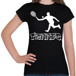 printfashion tenisz - Női póló - Fekete (7536857)