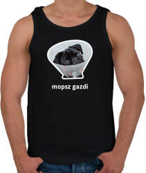 printfashion mopsz gazdi 5 - Férfi atléta - Fekete (10903926)