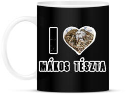 printfashion I Love Mákos Tészta - Bögre - Fekete (16366436)