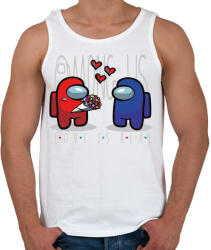 printfashion Among us - love is real - Férfi atléta - Fehér (4241863)