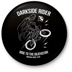 printfashion Darkside rider - Kitűző, hűtőmágnes - Fekete (3091007)