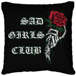 printfashion Sad Girls Club - Párnahuzat, Díszpárnahuzat - Fekete (12419652)