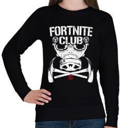 printfashion Fortnite Club - Női pulóver - Fekete (947194)