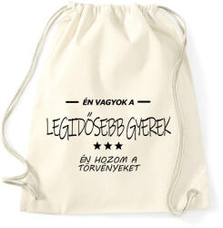 printfashion Én vagyok a legidősebb gyerek. . . - Sportzsák, Tornazsák - Natúr (16452702)