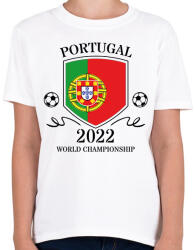printfashion Portugal 2022 - Gyerek póló - Fehér (10791785)