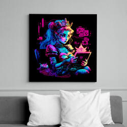 printfashion Modern hercegnő - Vászonkép - Fekete (12537743)