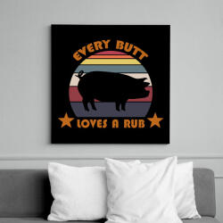 printfashion Every butt - Vászonkép - Fekete (8201742)