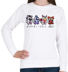 printfashion Among us - women's force - Női pulóver - Fehér (4219858)