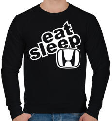 printfashion Eat Sleep Honda - Férfi pulóver - Fekete (2243038)