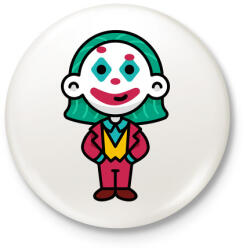 printfashion Bohóc - Kitűző, hűtőmágnes - Fehér (3087620)