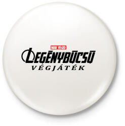 printfashion Legénybúcsú végjáték - Kitűző, hűtőmágnes - Fehér (4264559)